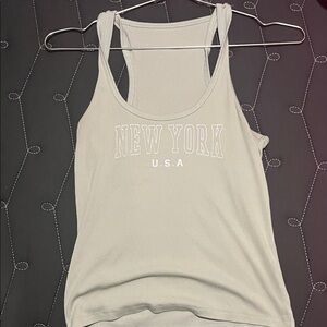 New York USA Gray Tank Top